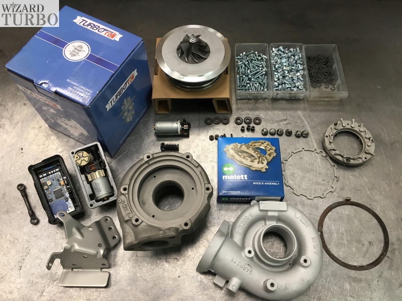 Turbó összeszerelés előtt